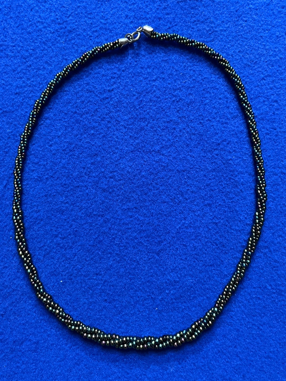 Black Beaded Twisted Necklace - Women Jewelry